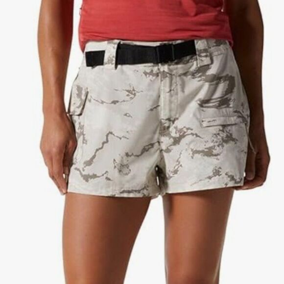 Mountain Hardwear Pants - Mountain Hardwear Cascade Pass Shorts Size 6 Dunes Crag Camo Beige NEW